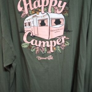 Blessed Girl long sleeve t shirt Happy Camper size 3X